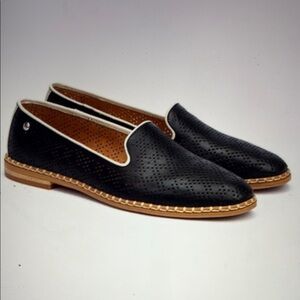 EUC Pikolinos Merida Black Leather Loafers EU 40